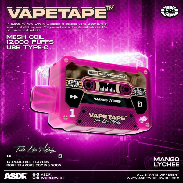 Vapetape 12000 Puff - SG Vape Cod